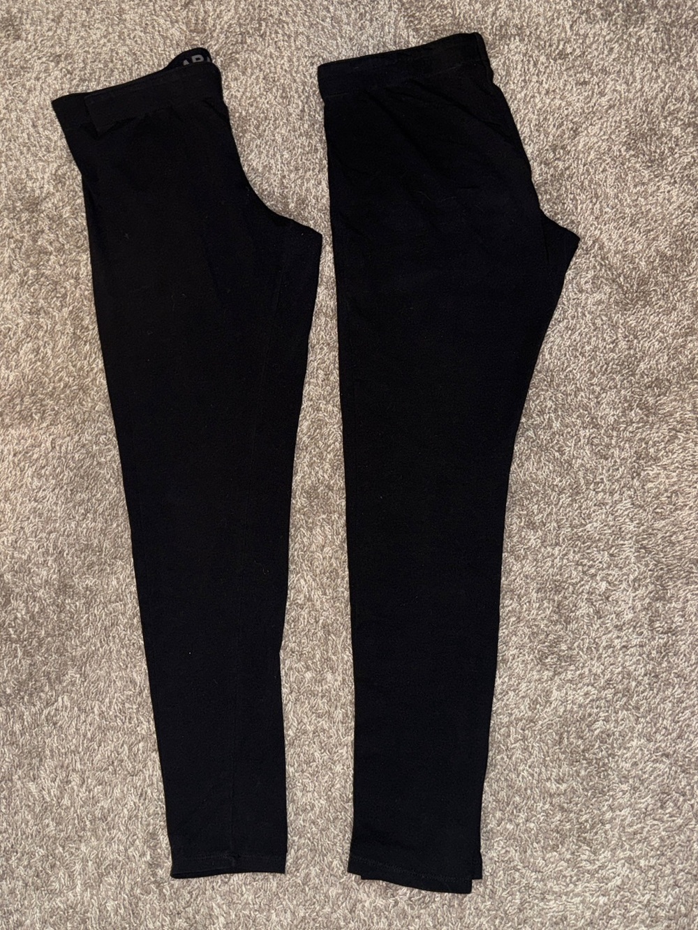 Women’s Black Garage leggings- 2 pair